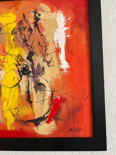 Contemporary art, Jazz Composition No.3, Jazz oil painting.