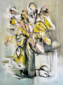 Contemporary flowers, Calla Lilies, oil painting Calla Lilies.