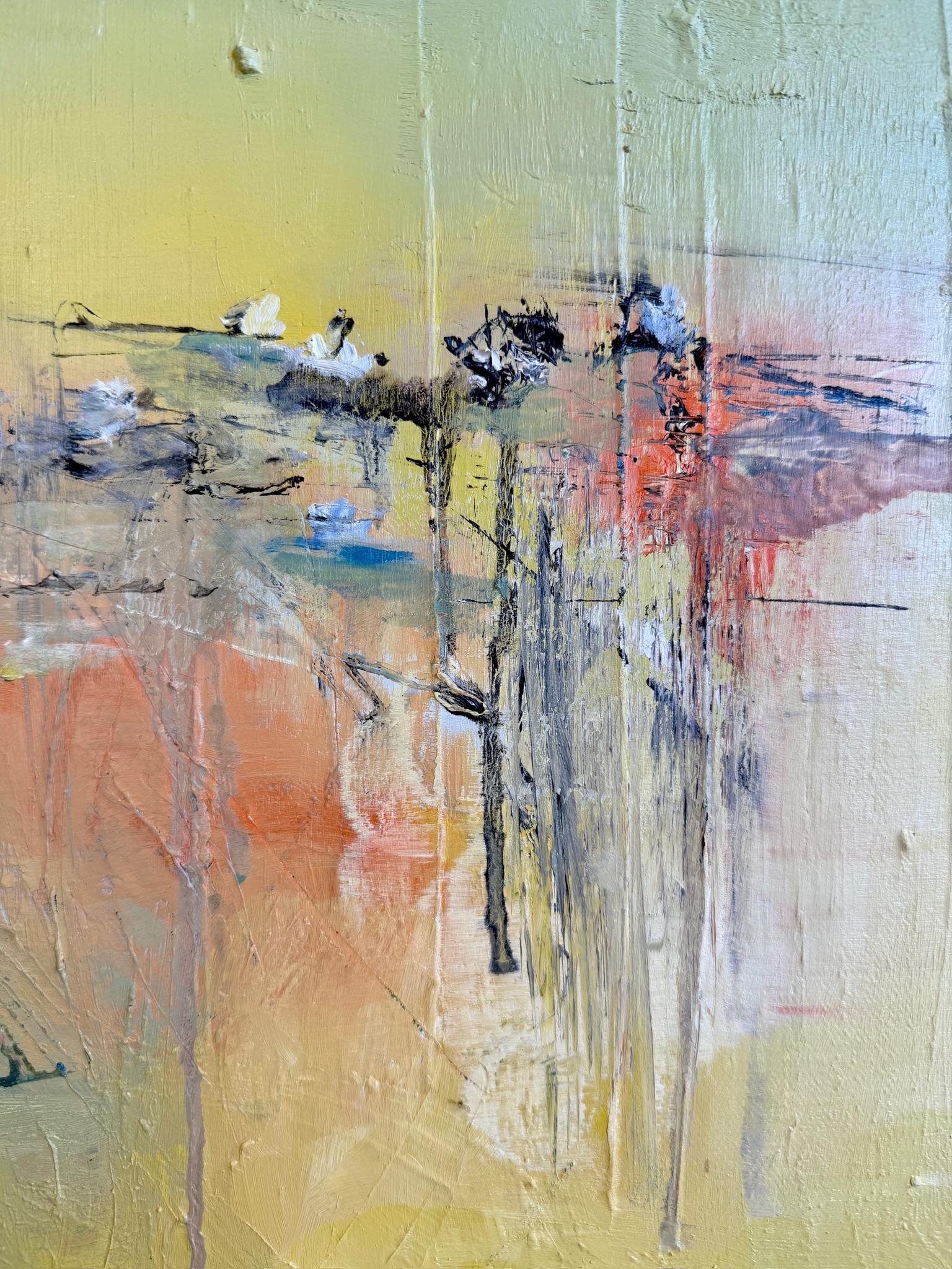 Zeitgenössisches Ölgemälde einer Wasserlandschaft. – Painting von KOKO HOVAGUIMIAN