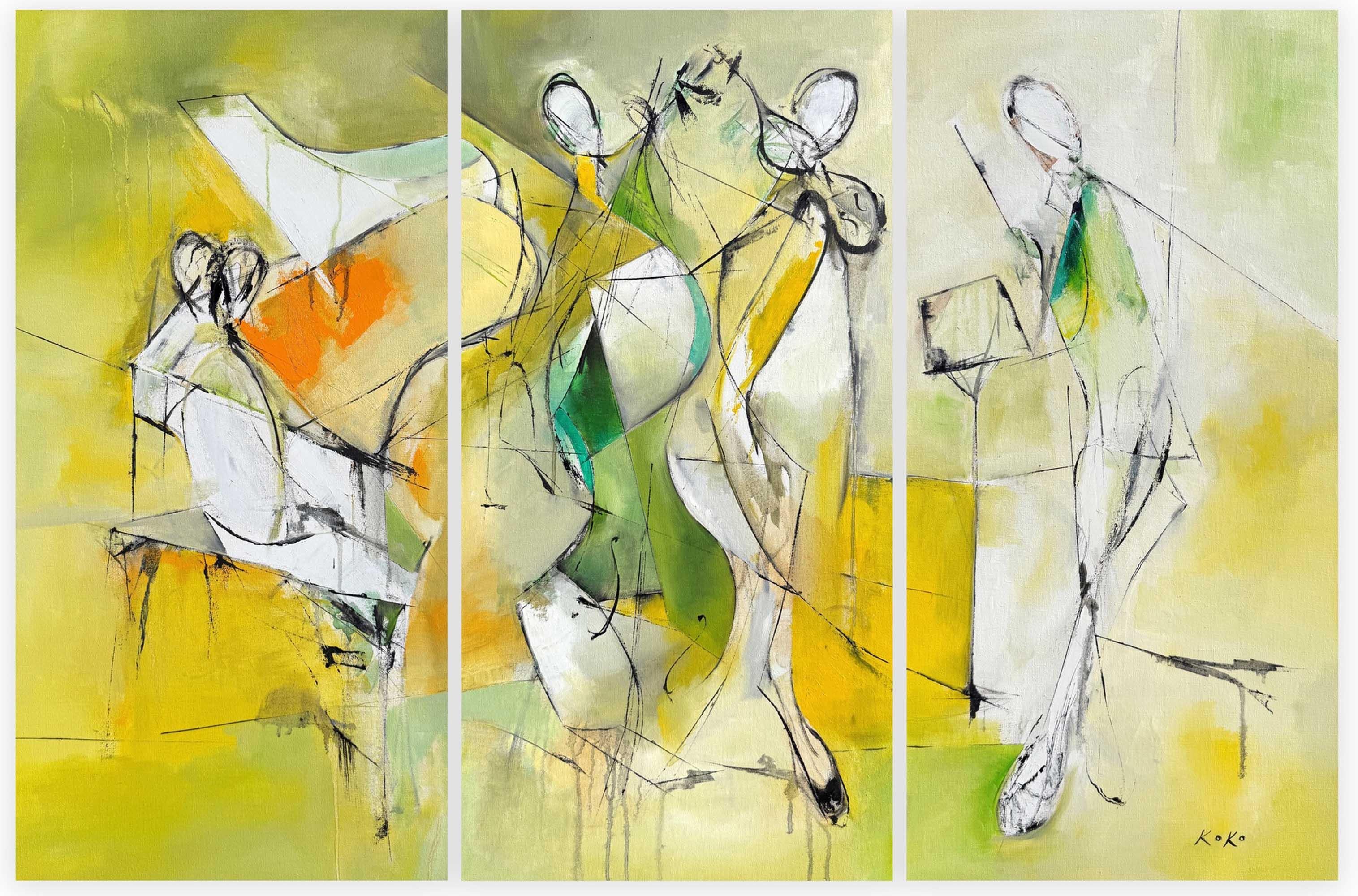 Contemporize Musicians, olio su tela dell'artista KOKO HOVAGUIMIAN