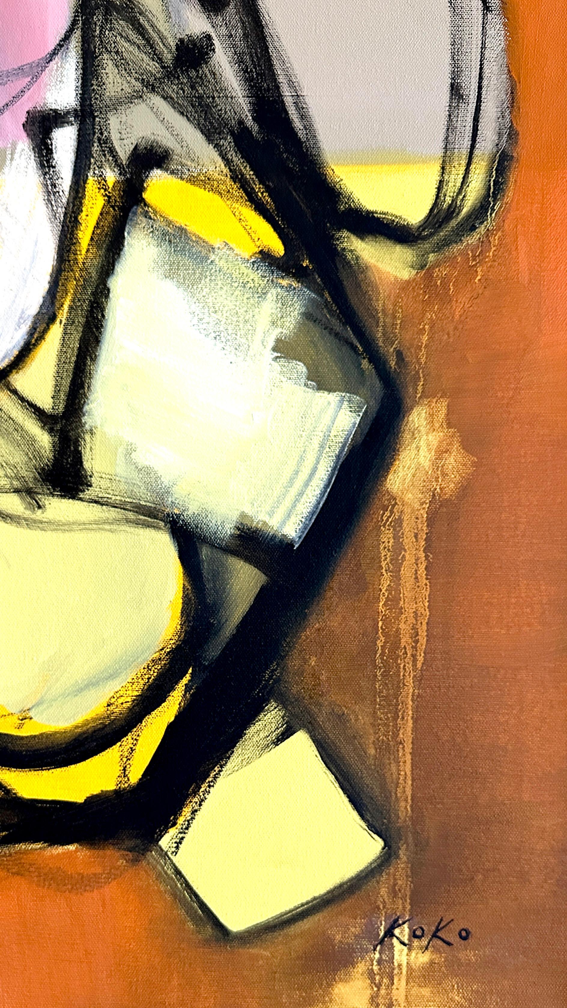 Doppio ritratto n. 1 - Painting Espressionismo astratto di KOKO HOVAGUIMIAN