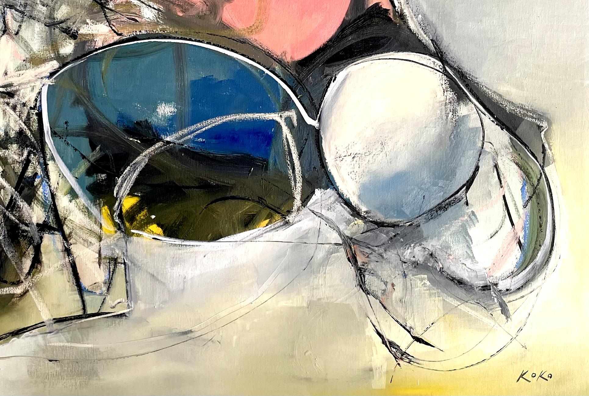 Figurenkomposition Nr. 1 (Abstrakter Expressionismus), Painting, von KOKO HOVAGUIMIAN