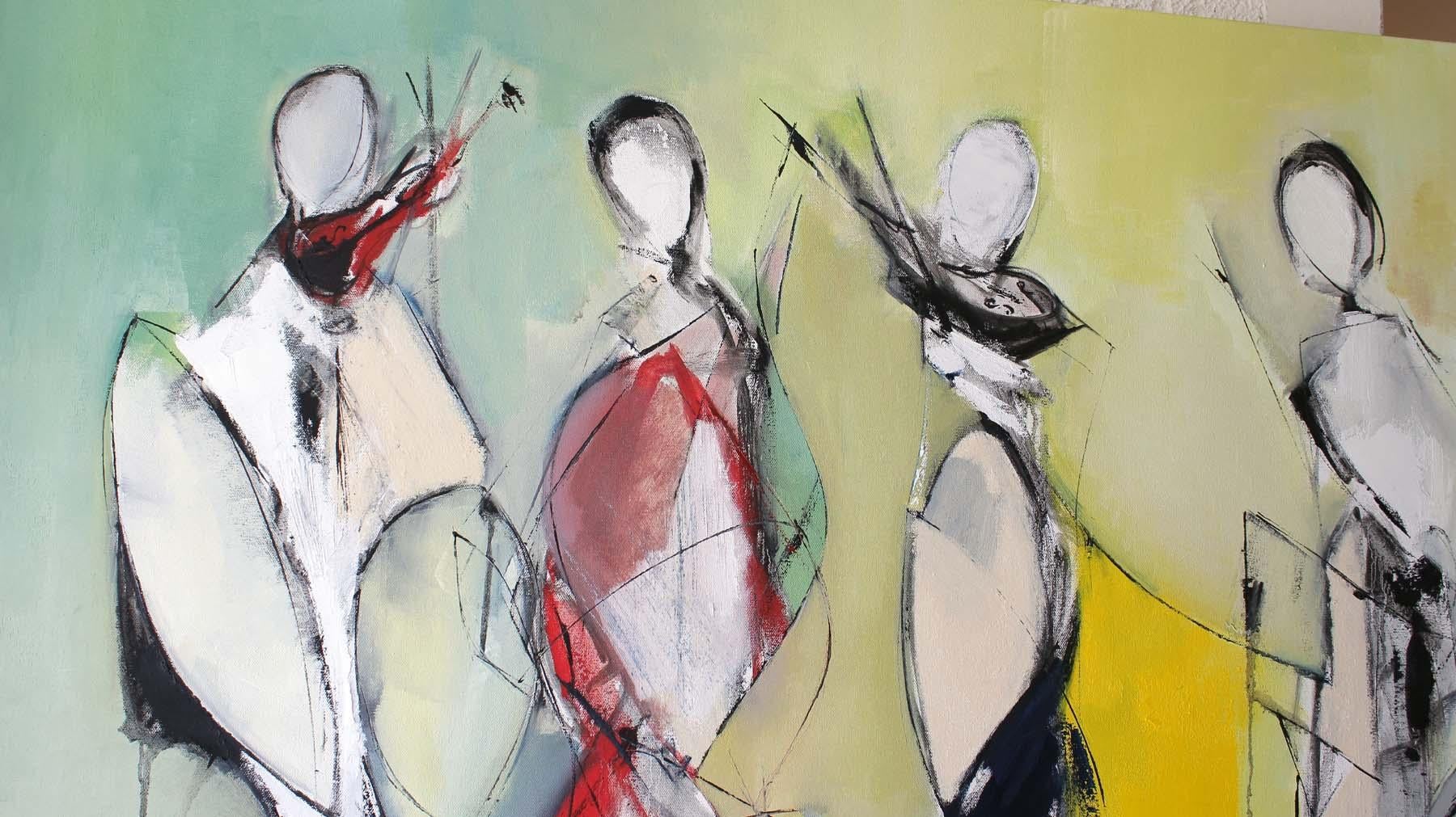 Trio de printemps.  - Painting de KOKO HOVAGUIMIAN