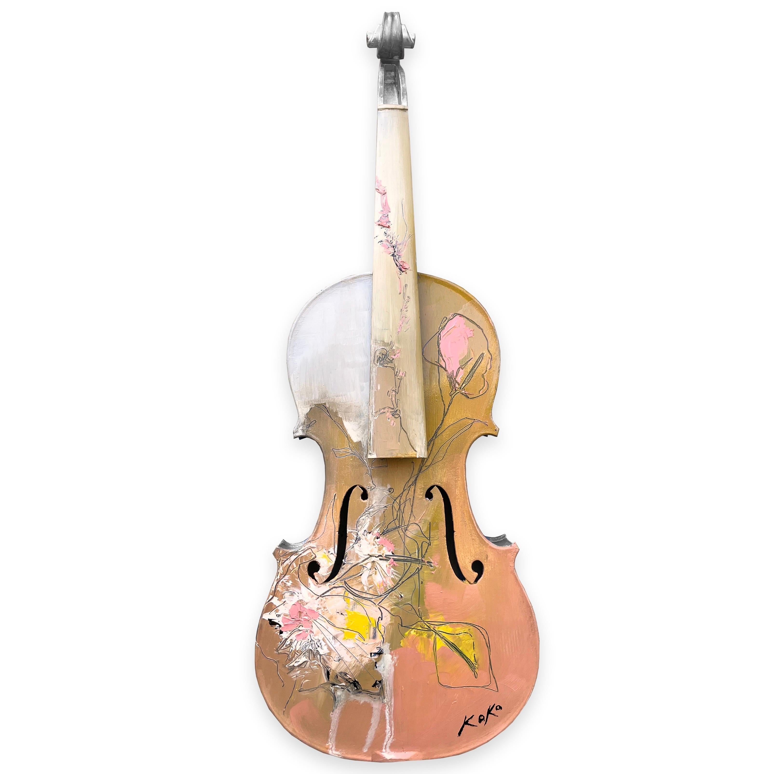 KOKO HOVAGUIMIAN Still-Life Painting - Violin No. III