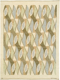 'Kokong' Swedish Flat Weave Rug by AG Brita Grahn