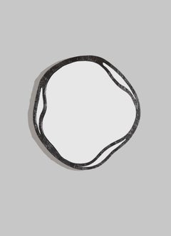 Kolam Bronze Mirror Round Small in Brass, Viya by Vikram Goyal