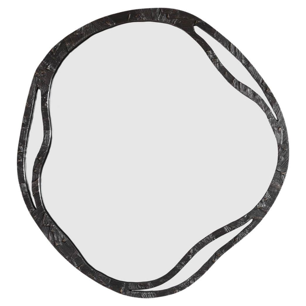 Kolam Mirror Round in Brass, Viya by Vikram Goyal