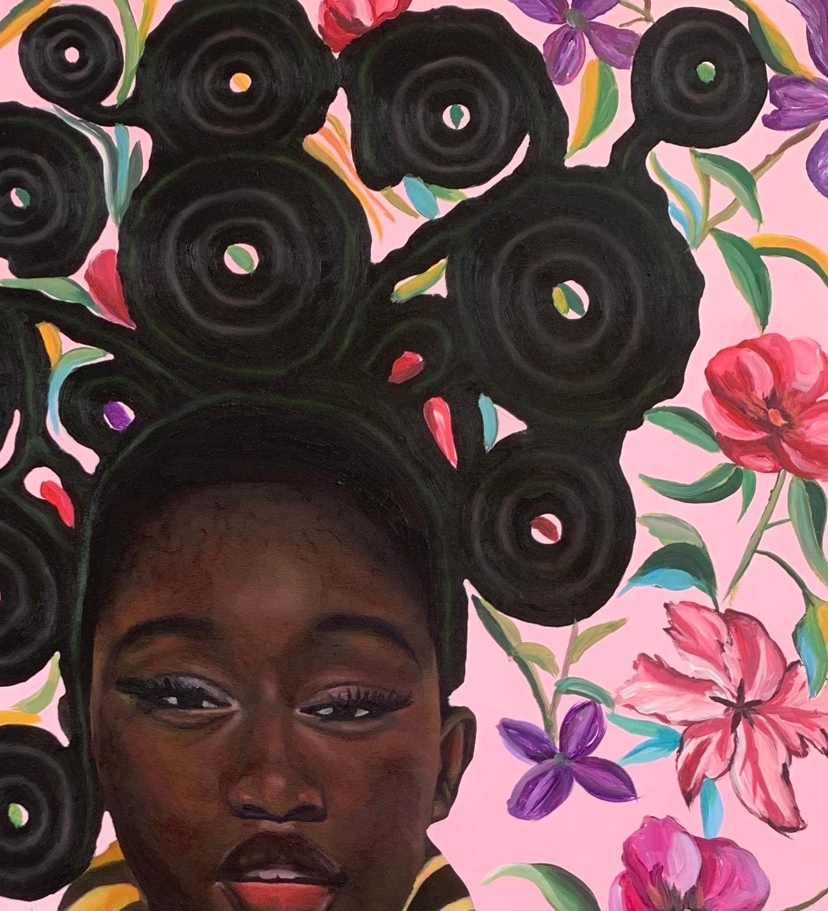 The Goddess - Contemporary Painting by Kolawole Samson Oluwadare