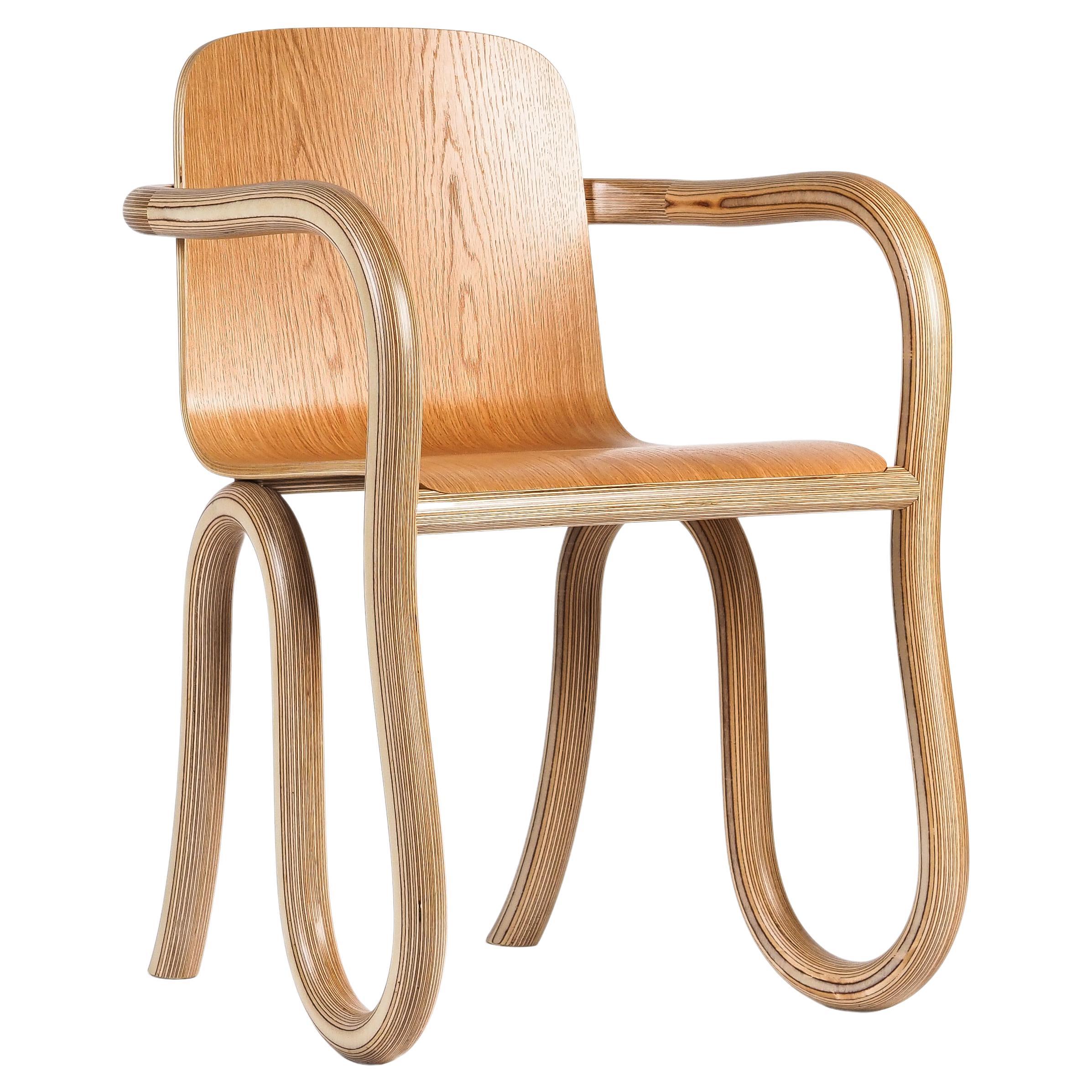 Chaise serpent scandinave unique et colorée Kolho en vente