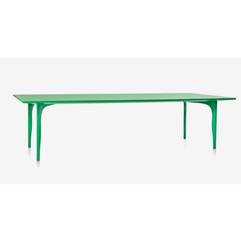 Kolho green original dining table, large & rectangular by Made By Choice
Kolho Collection with Matthew Day Jackson
Dimensions: 300 x 120 x 74 cm
Materials: Plywood 

Also available: Spectrum green, just rose, earth, tahiti blue, and kolho natural