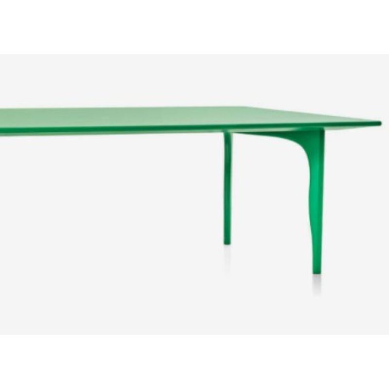 Finlandais Table de salle à manger originale verte Kolho, grande et rectangulaire, fabriquée par Choice en vente