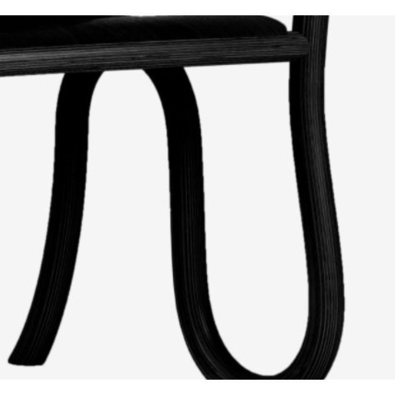 Chaise de salle à manger noire naturelle Kolho par Made by Choice Neuf - En vente à Geneve, CH