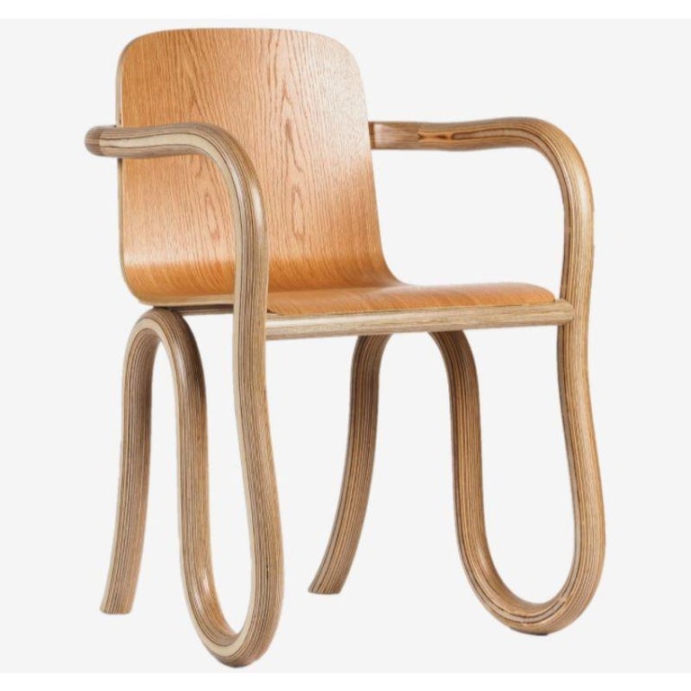 Kolho natural dining chair by Made By Choice with Matthew Day Jackson
Kolho Collection
Dimensions: 54 x 54 x 77 cm
Materials: Oak ( Oak veneered plywood natural oak, stained black )

Also available: Natural oak, black, any custom