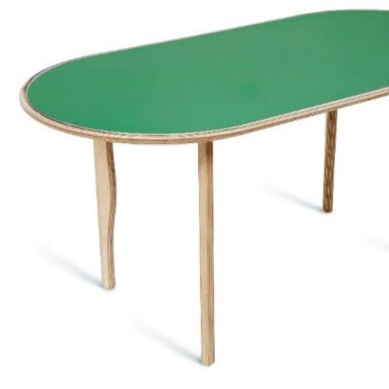 Kolho original coffee table, spectrum green MDJ Kuu by Made By Choice
Kolho Collection
Dimensions: 98 x 48 x 45 cm
Materials: plywood (MDJ Kuu Laminate by Formica)

Also available: just rose, earth, diamond black, tahiti blue, and kolho natural