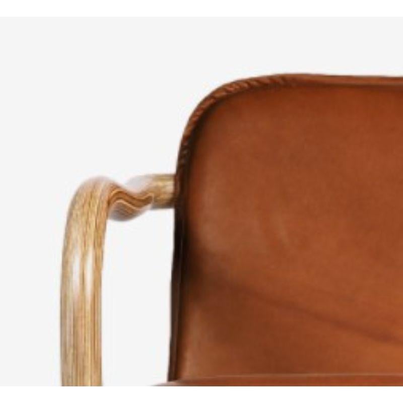 Kolho Two Seater Natural, Cognac Leather by Made By Choice In New Condition In Geneve, CH