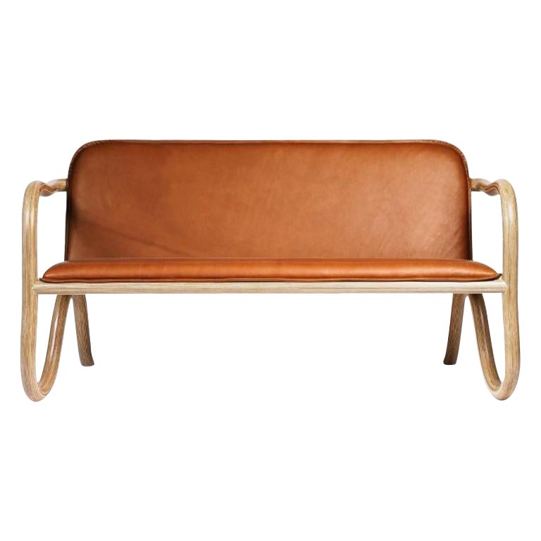 Kolho Two Seater Natural, Cognac Leather by Made by Choice