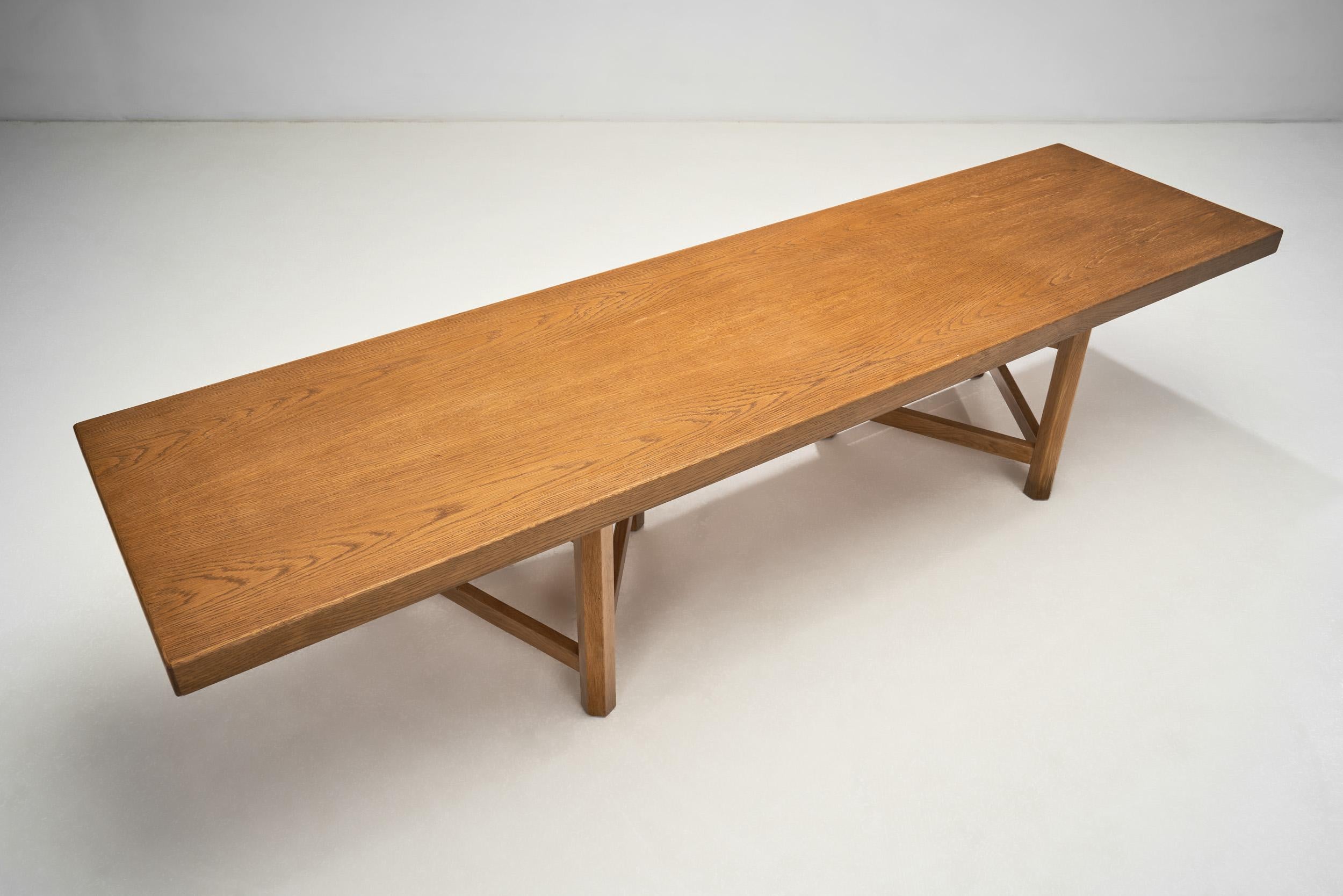 Kolmiojalka Bench by Carl Gustaf Hiort af Ornäs for Puunveisto Oy, Finland 1950s For Sale 1