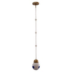 Kolo Koloman Moser/Josef Hoffmann, lampada a sospensione in vetro opalino in stile Jugendstil, edizione limitata