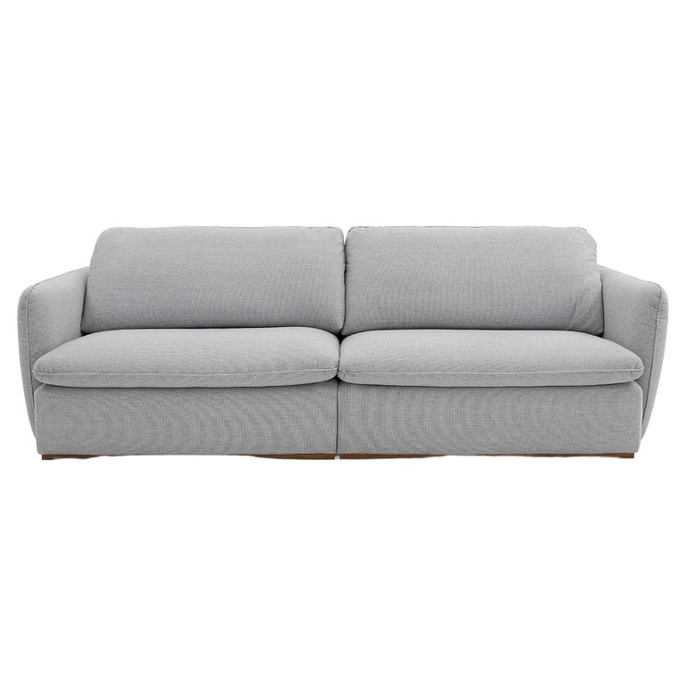 Kolo Sofa in a Light Grayish Blue Fabric For Sale at 1stDibs