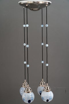 Lampadario "Secessione" di Koloman Moser attribuito a Bakalowits & Sohn ca. 1903