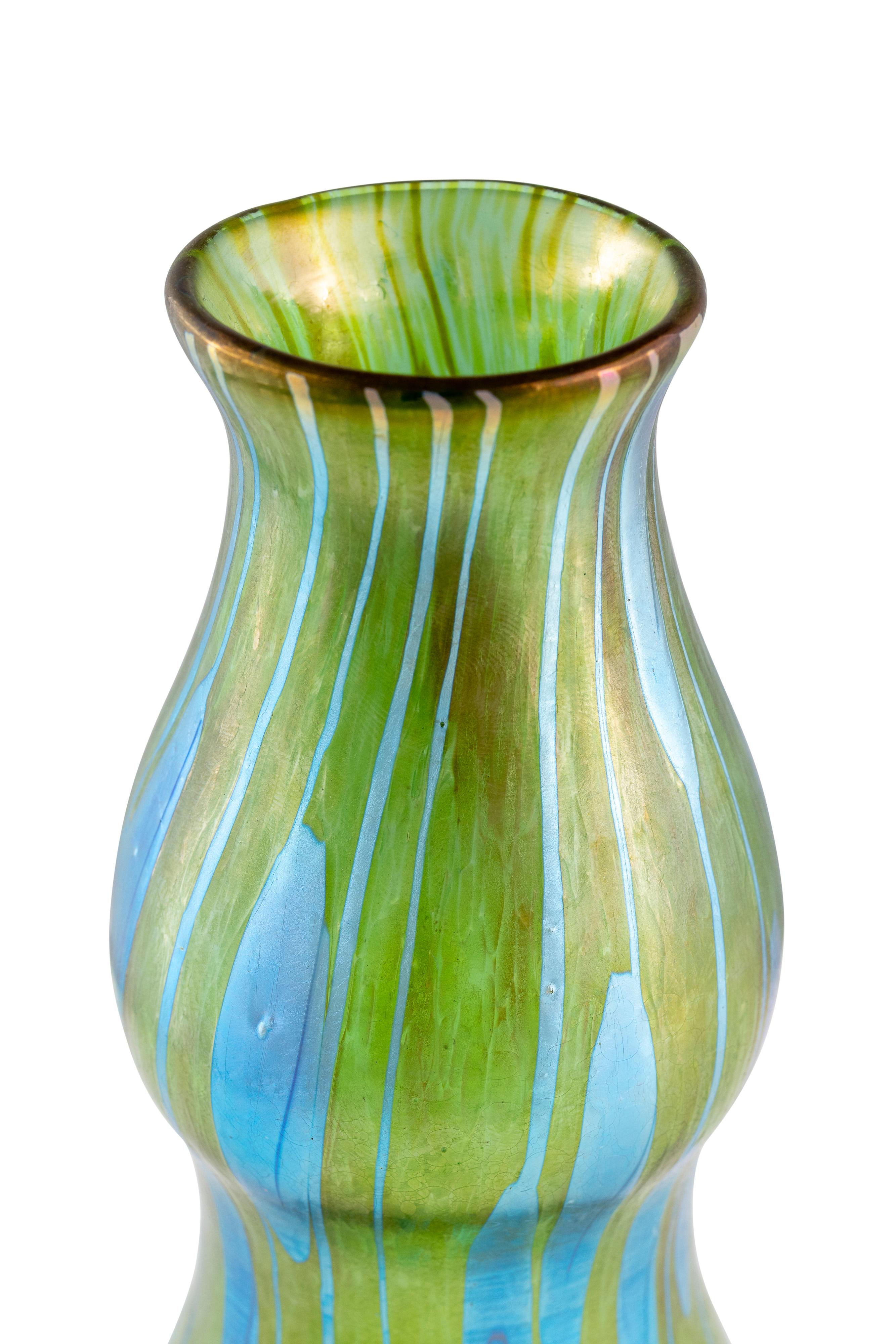 Koloman Moser Johann Loetz Witwe Streifen und Flecken decoración ca 1902 Art Nouveau en venta