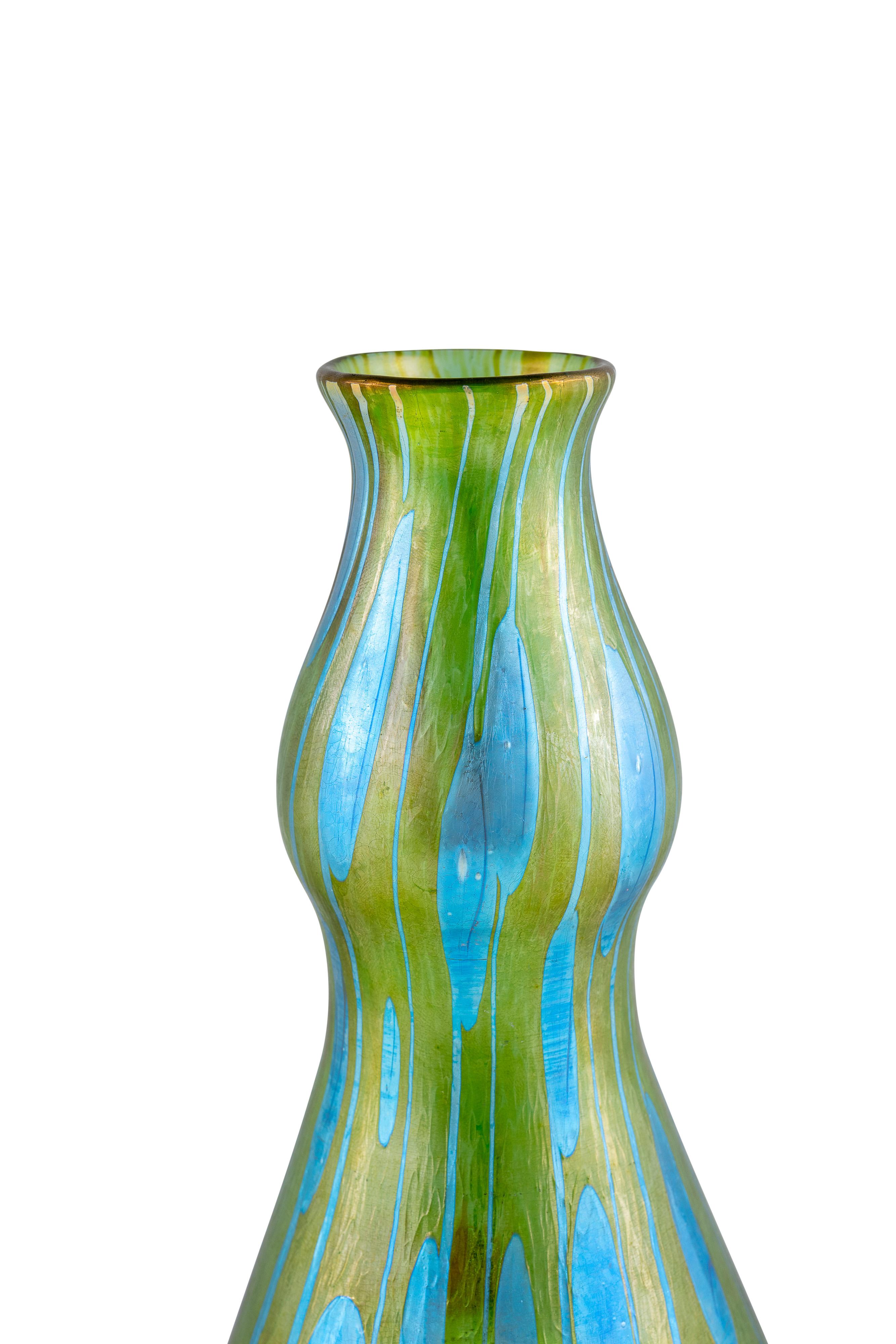 Koloman Moser Johann Loetz Witwe Streifen und Flecken decoración ca 1902 siglo XX en venta