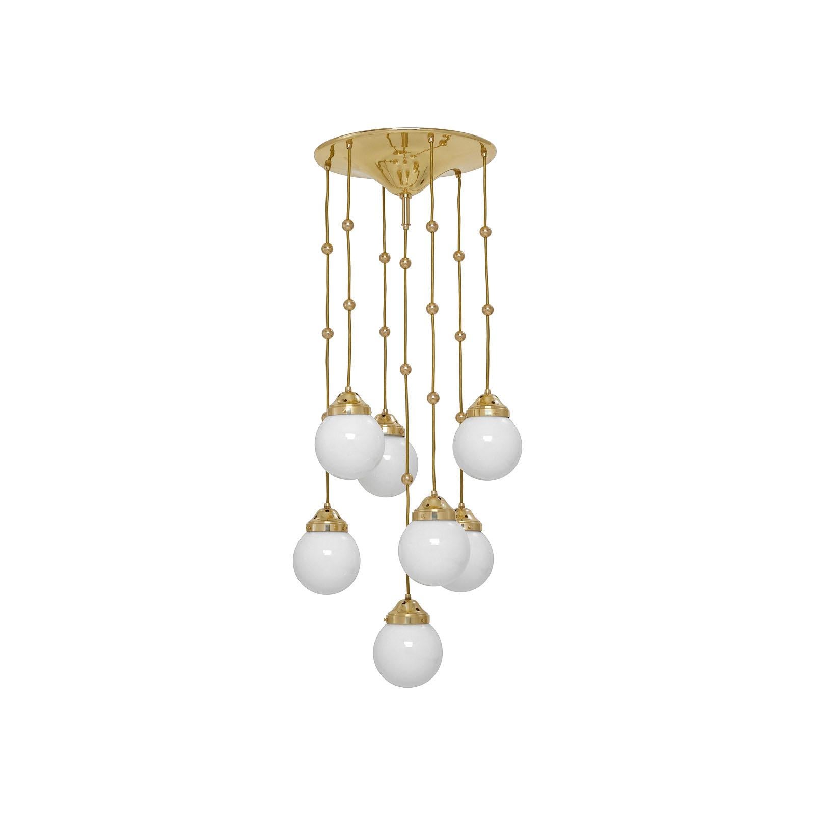 Austrian Koloman Moser, Josef Hoffmann & Wiener Werkstätte Ceiling Lamp, Re-Edition For Sale
