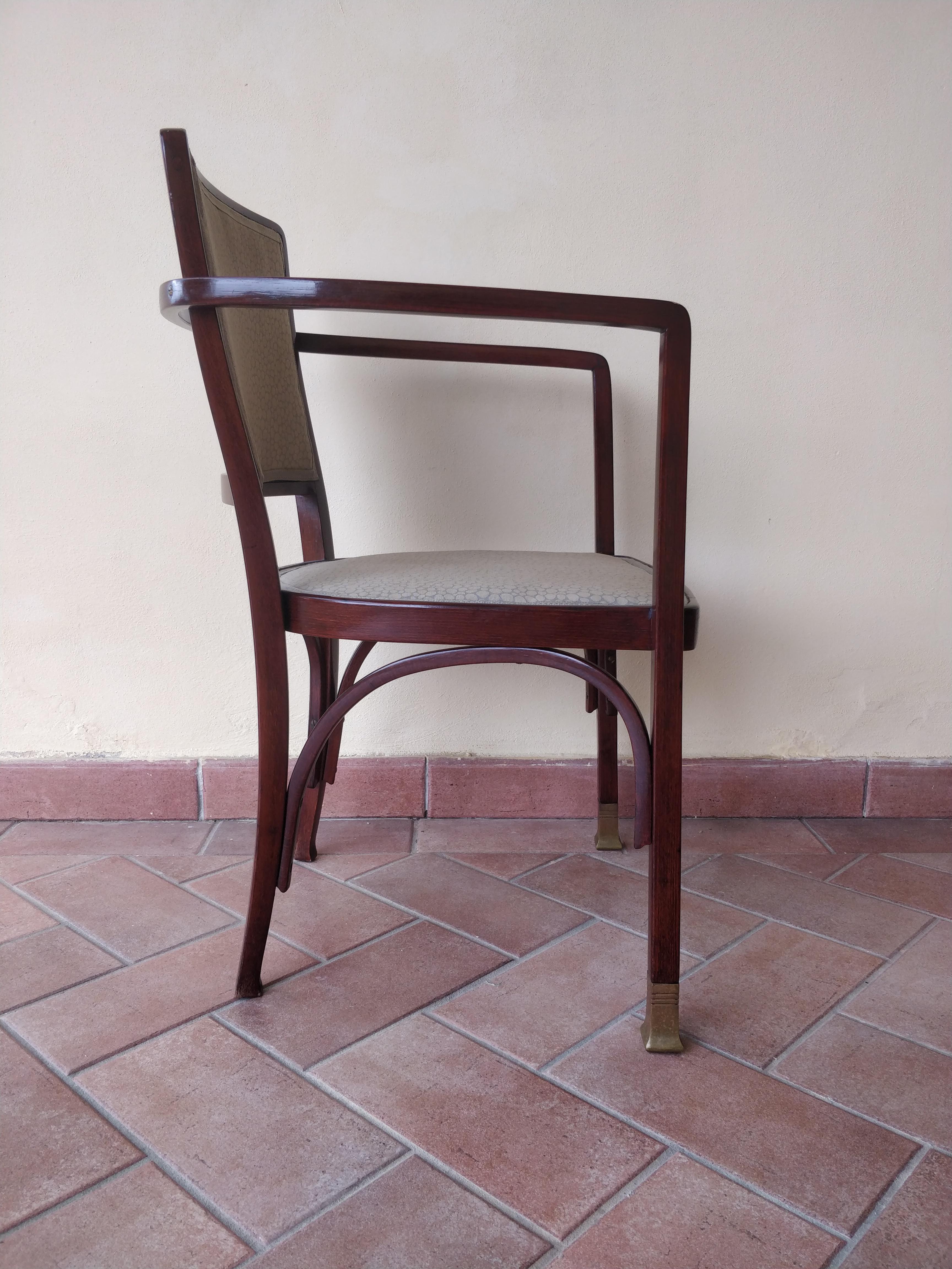 Koloman Moser paire de fauteuils avec expertise mod. 719  en vente 1