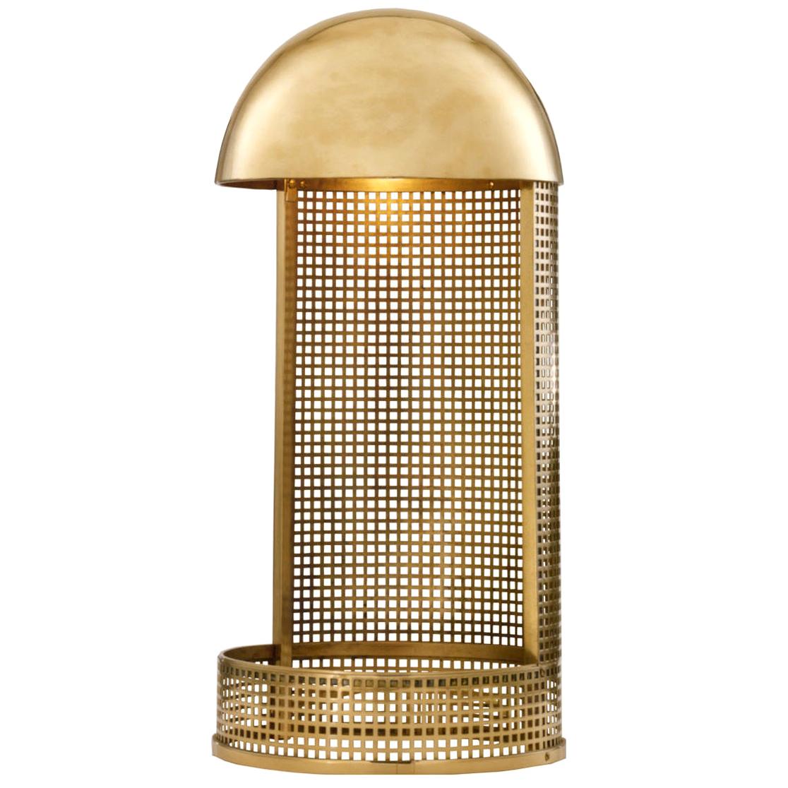 Koloman Moser/Wiener Werkstätte Brass Table Lamp, Re Edition For Sale