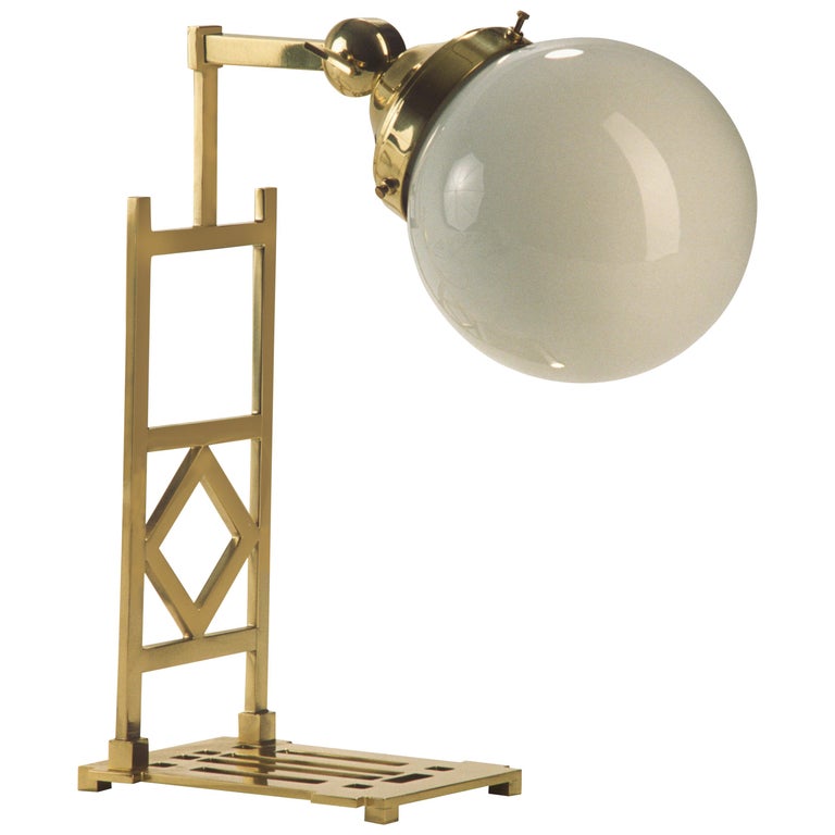 Koloman Moser Wiener Werkstätte Jugendstil Table Lamp Re-Edition For Sale  at 1stDibs