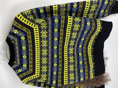 Kolor "Fair Isle" Hybrid Fur Sweater
