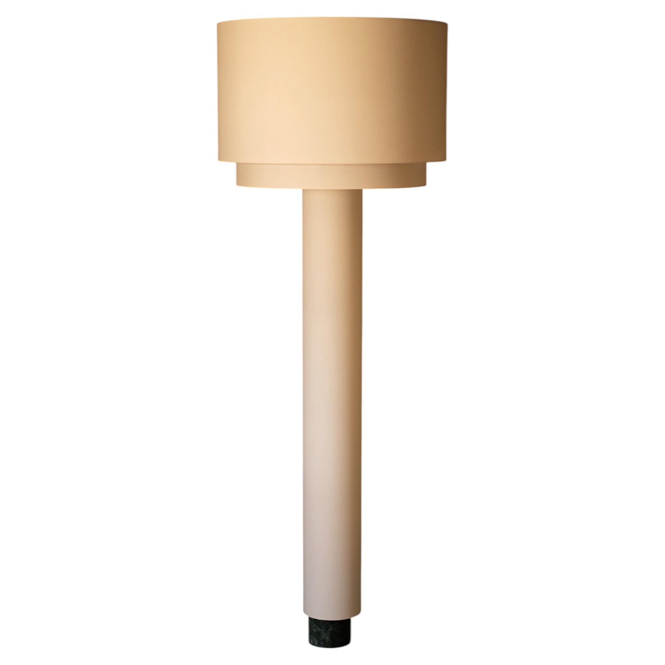 Kolumno White Alabaster Floor Lamp by Simone & Marcel