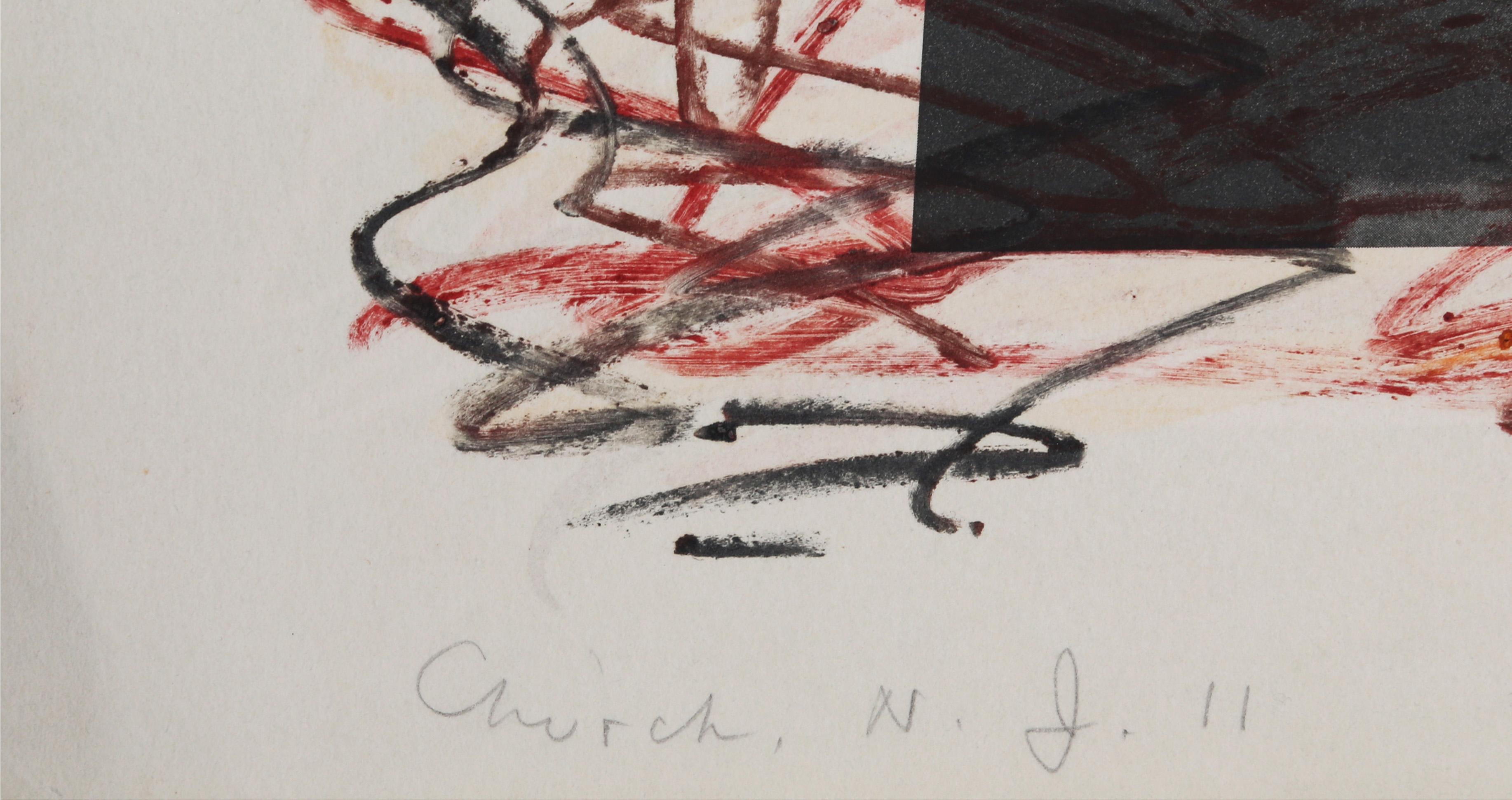 Church, NJ, Abstract Aquatint Etching by Komar & Melamid For Sale 1