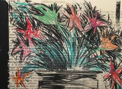 La double révélation/Bouquet IV, sérigraphie conceptuelle de Komar & Melamid