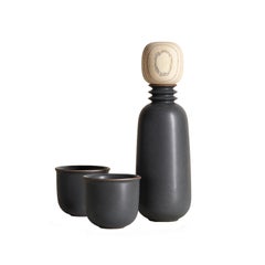 Kombu, Carafe Teacup Set, Slip Cast Ceramic, N/O Service Collection
