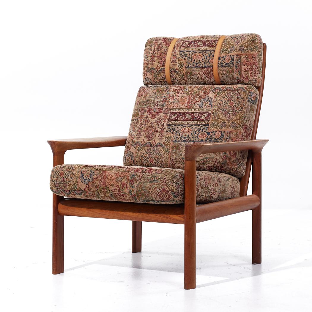 Mid-Century Modern Komfort Mid Century Danish Teak Lounge Chair For Sale