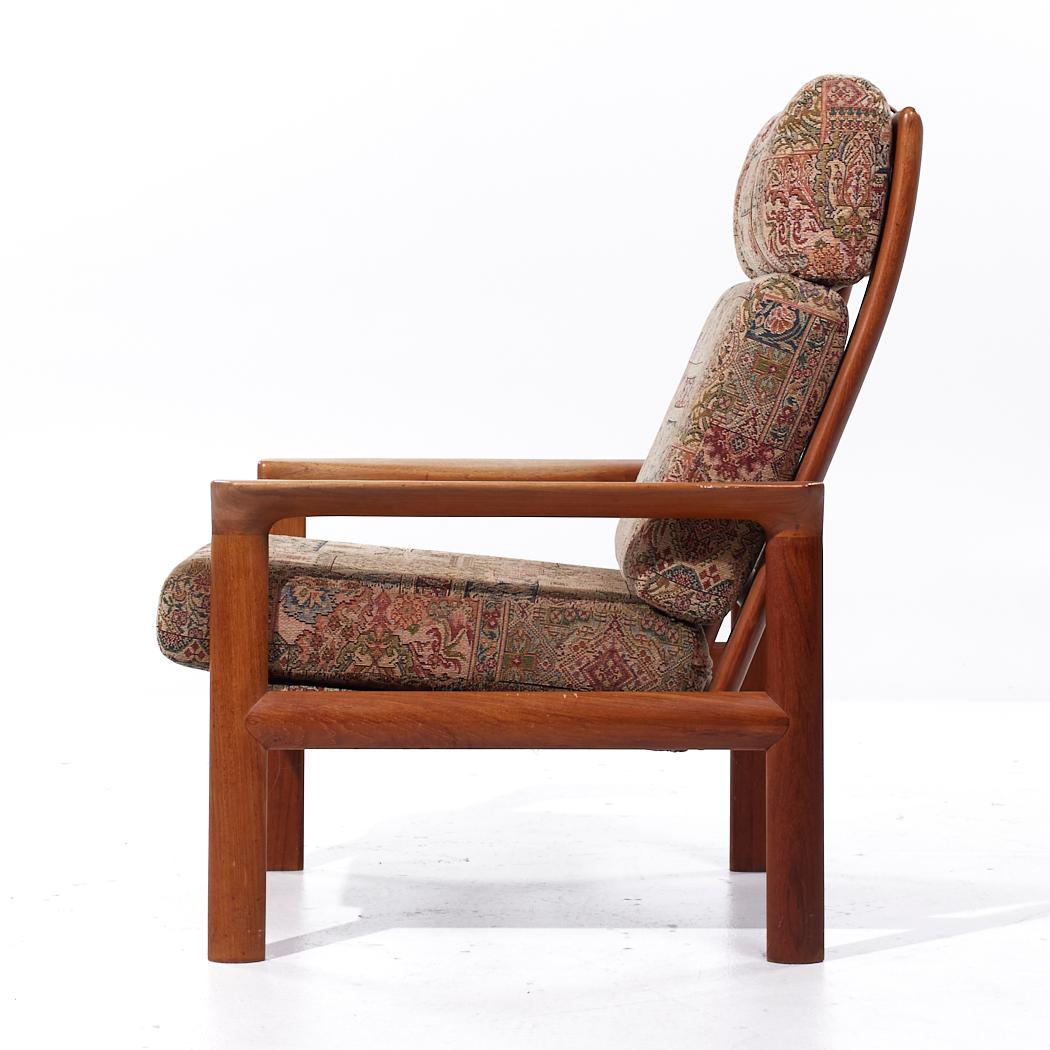 Komfort Mid Century Danish Teak Lounge Chair im Angebot 1