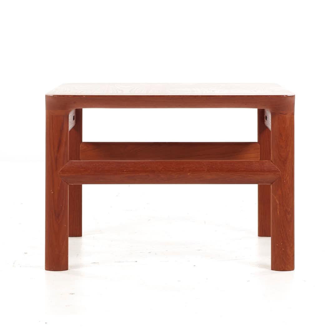 Komfort Mid Century Danish Teak Side End Table For Sale 1