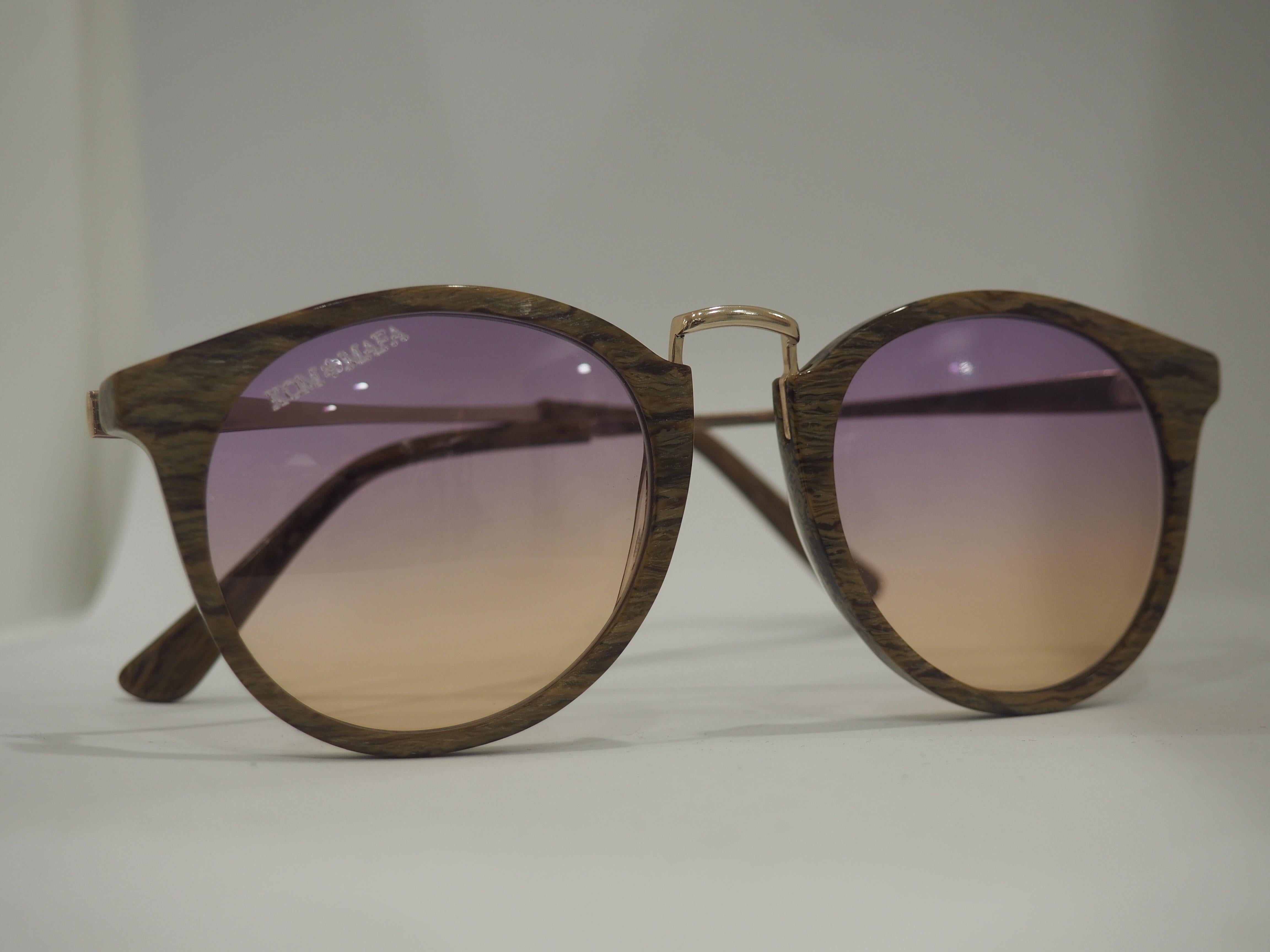 Kommafa bicolour lens tortoise sunglasses 5