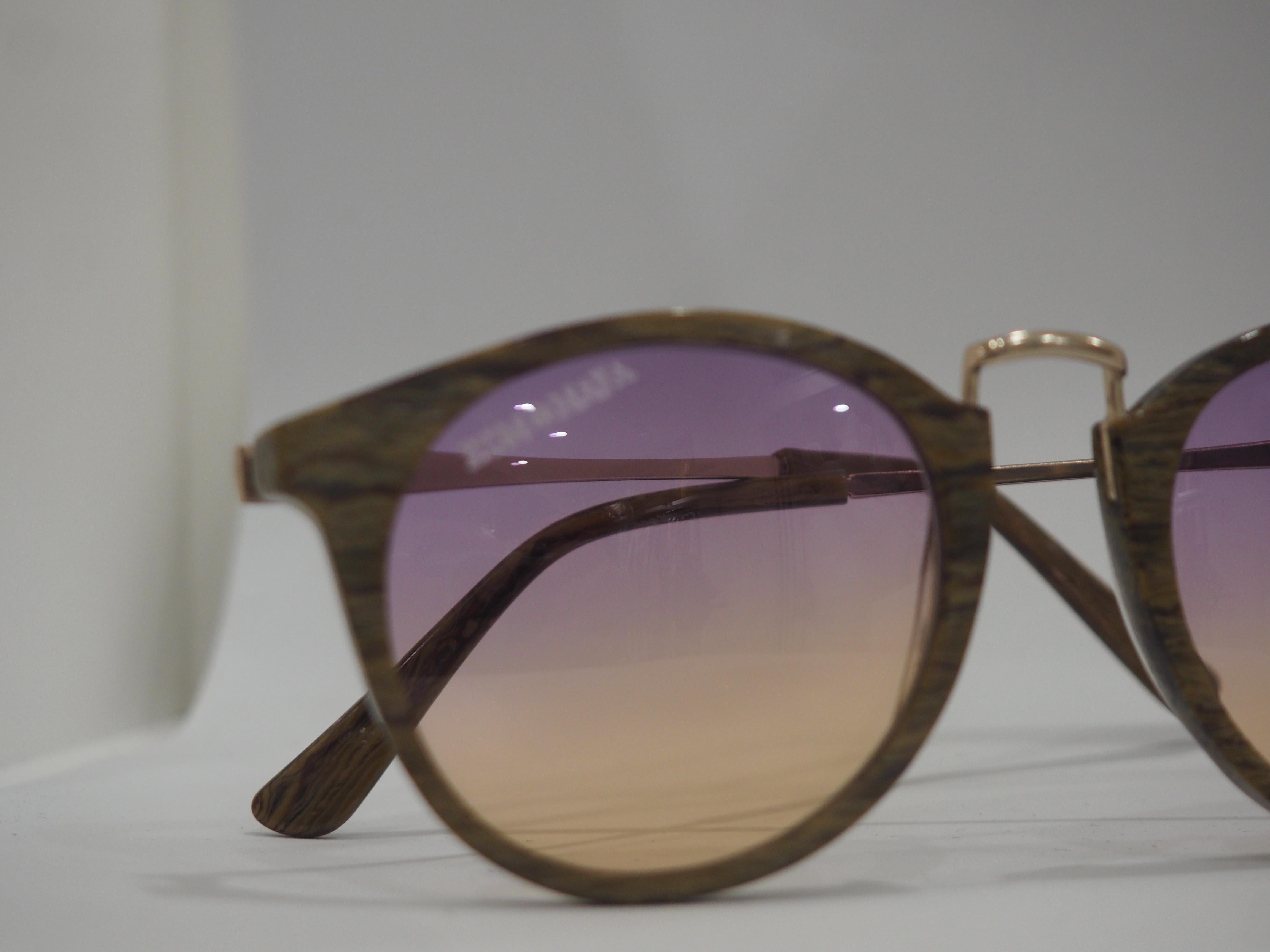 Kommafa bicolour lens tortoise sunglasses 6