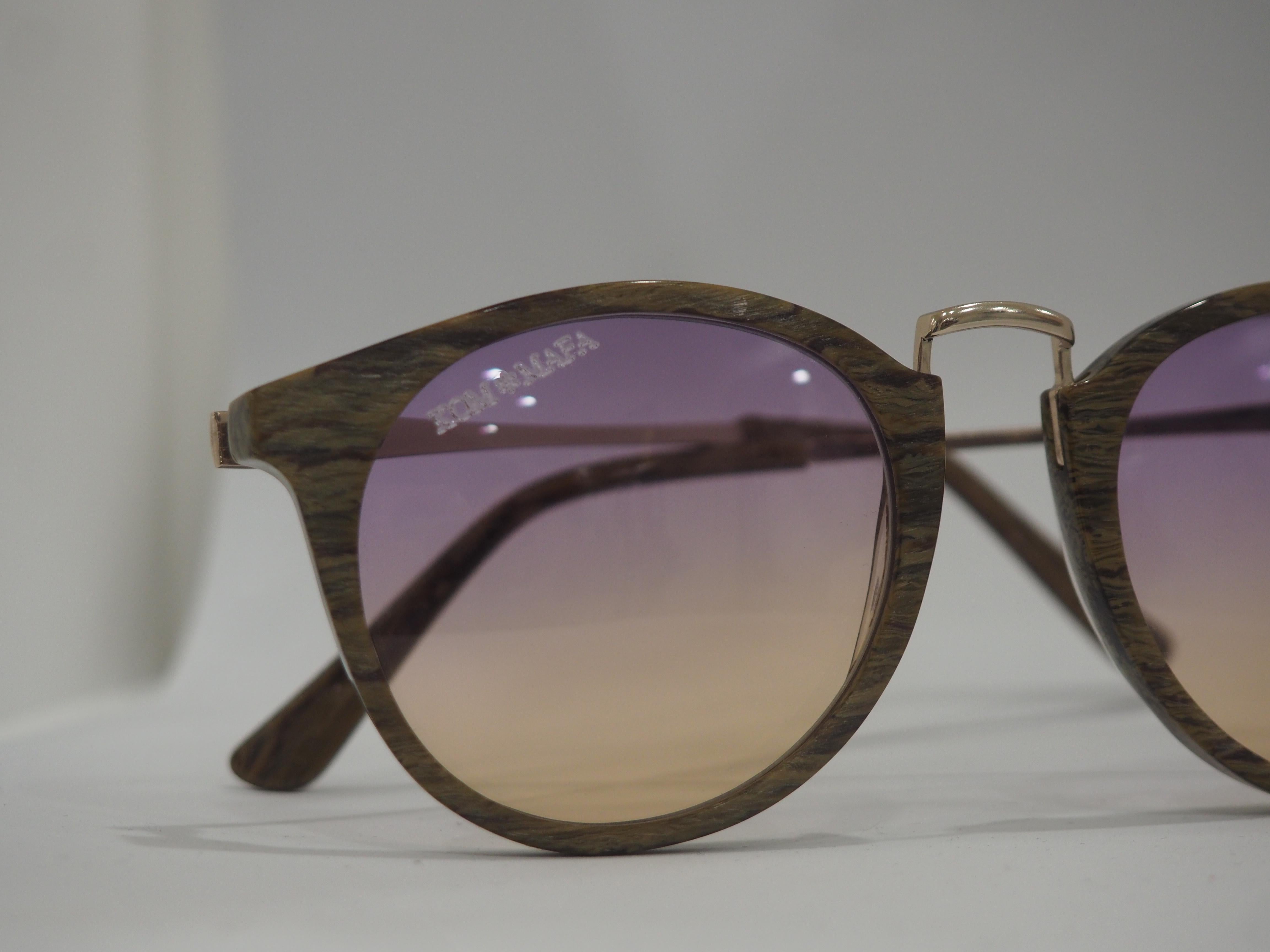 Kommafa bicolour lens tortoise sunglasses 7