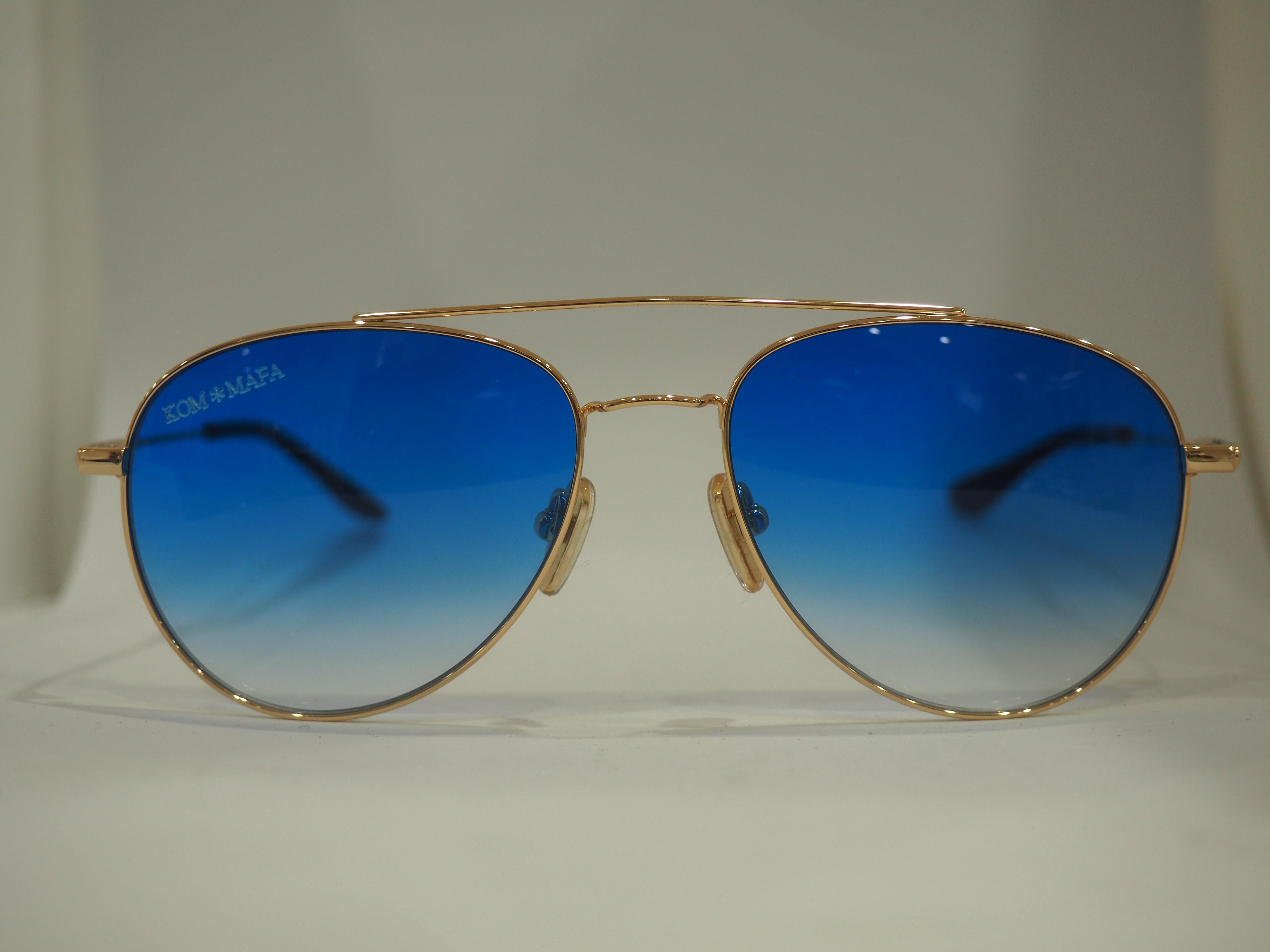 Kommafa blue lens sunglasses 2
