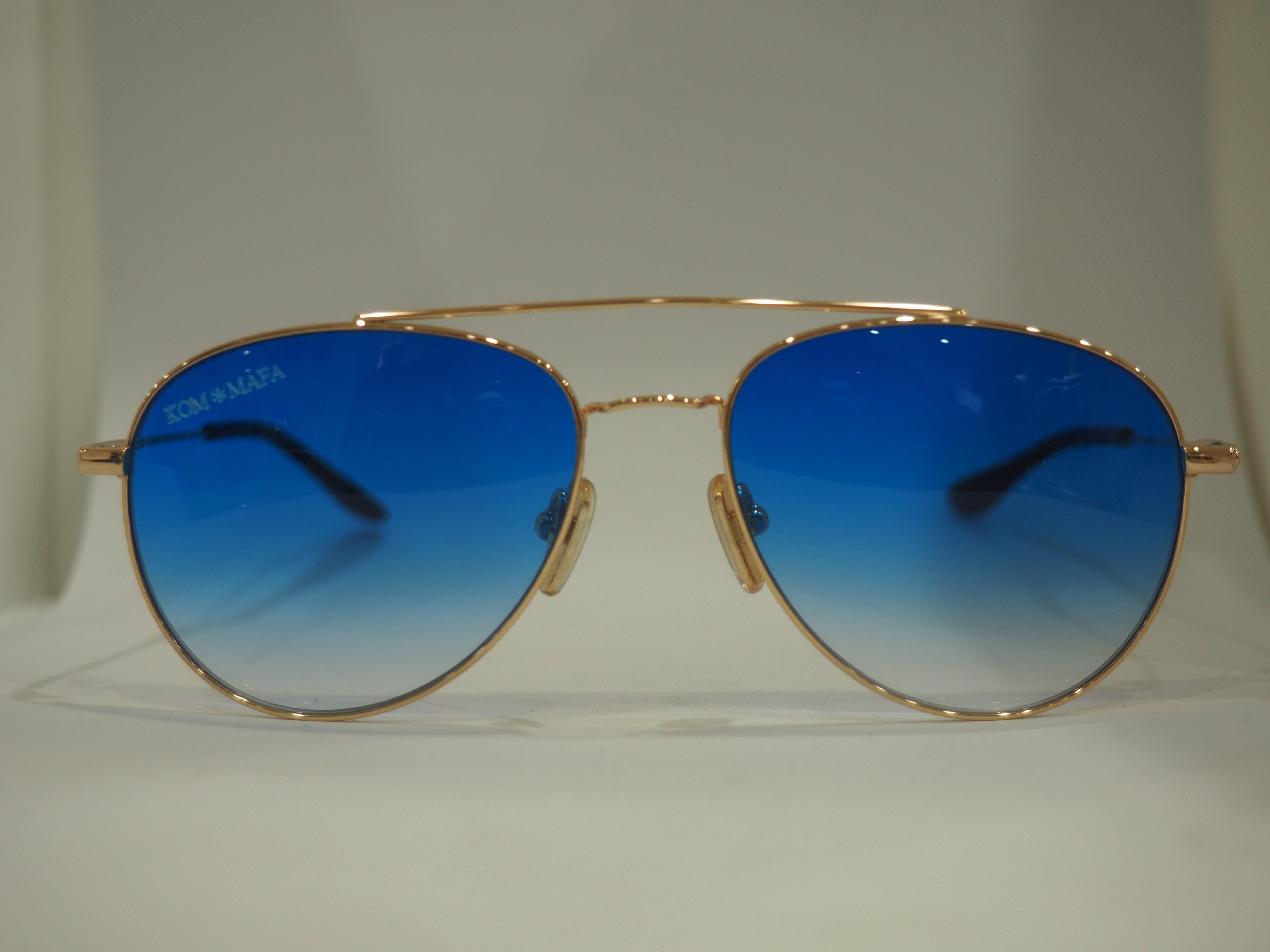 Kommafa blue lens sunglasses 3