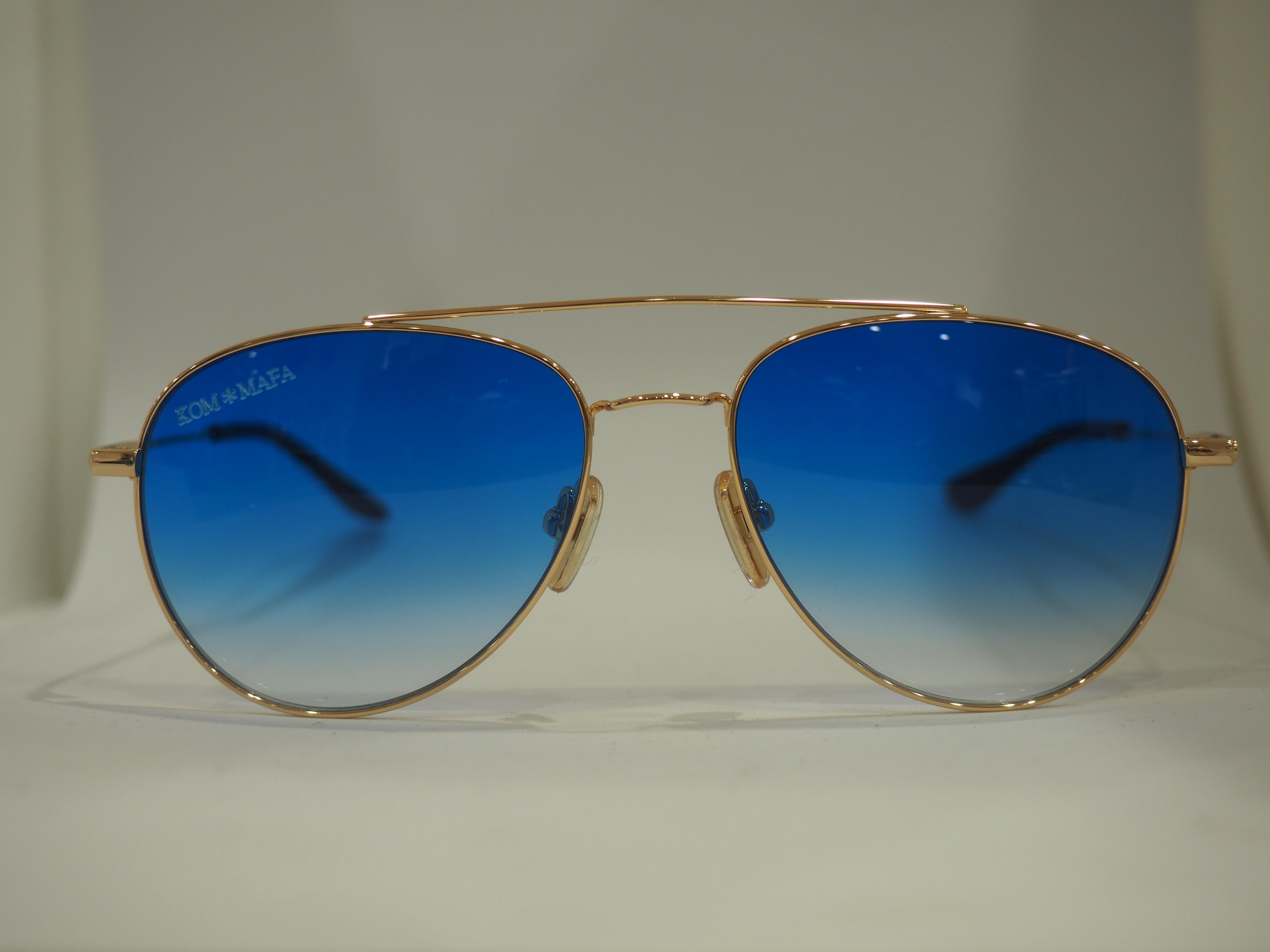 Kommafa blue lens sunglasses 4