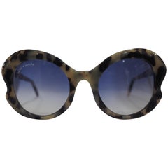 Kommafa blue lens tortoise sunglasses