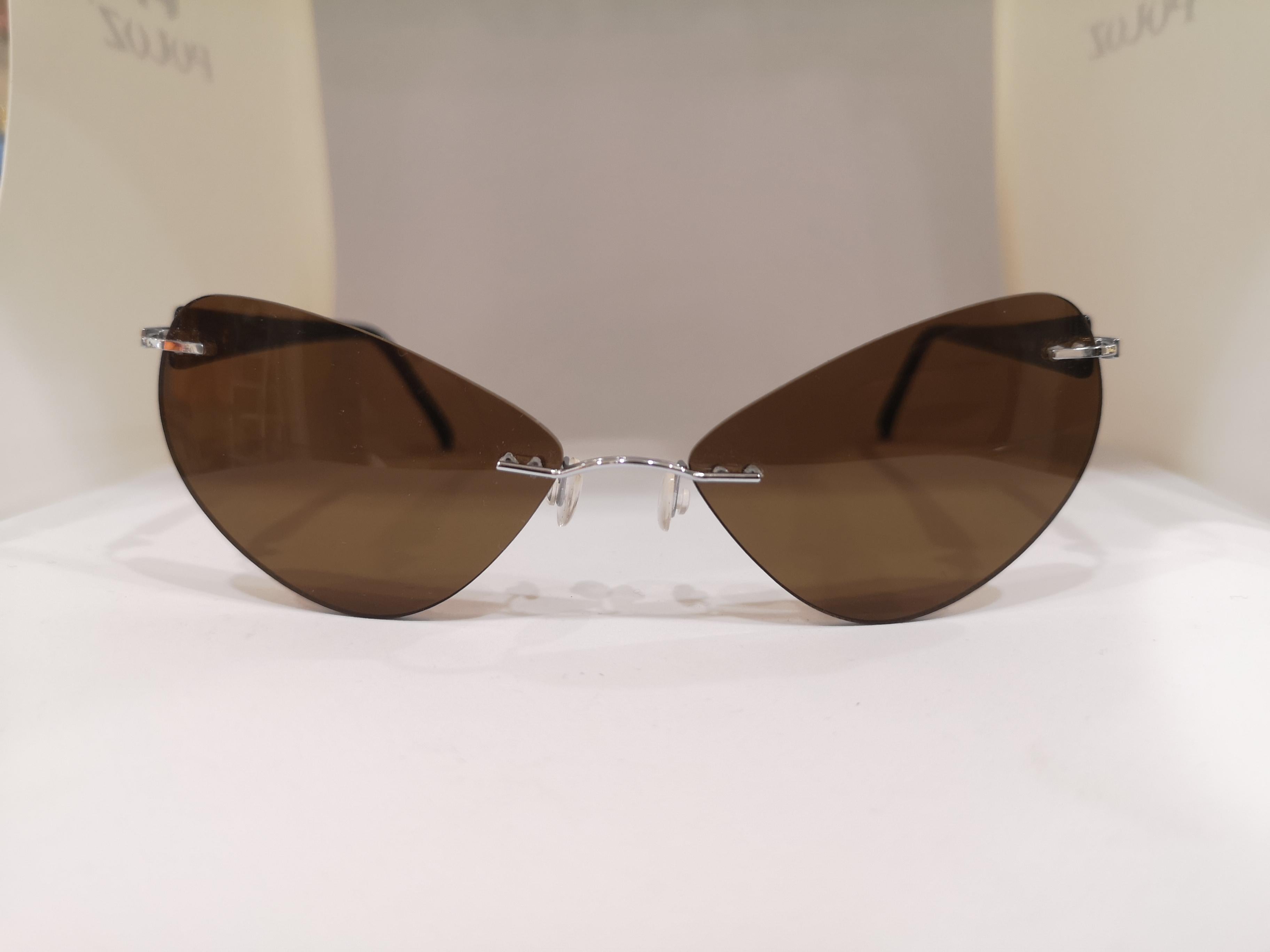 Kommafa brown lens sunglasses In New Condition In Capri, IT