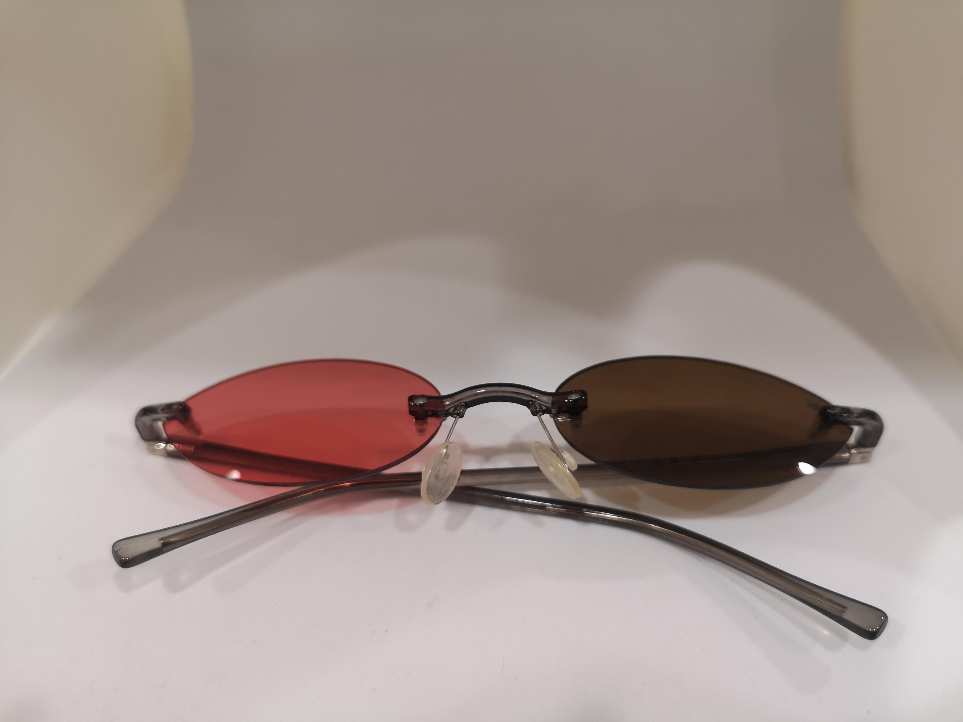 Kommafa brown red lens sunglasses 3
