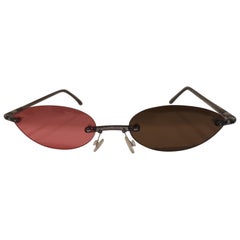 Kommafa brown red lens sunglasses