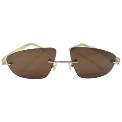 Kommafa brown yellow sunglasses