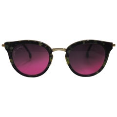 Kommafa fucsia lens tortoise sunglasses